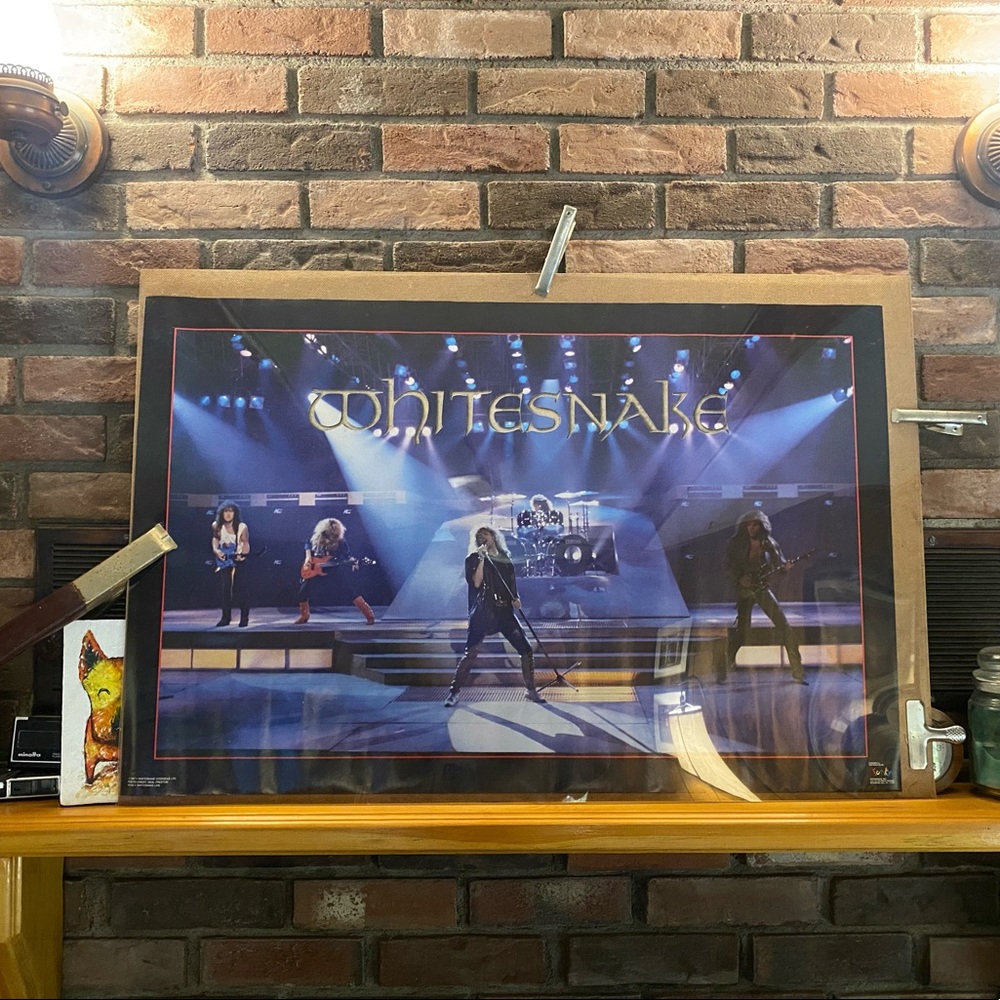 Original vintage 1987 Whitesnake poster, 22X 34